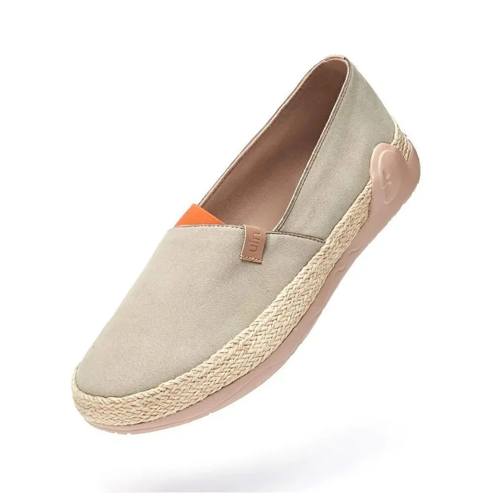 UIN Women's Espadrilles Knitted Casual Shoes (Marbella I Oxford Tan)